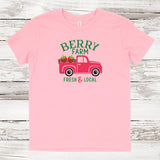 Berry Farm Truck T-shirt | Kids Pink