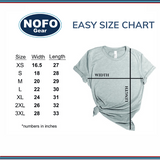 NOFO Love Heart T-shirt | Adult Unisex | Heather Lapis