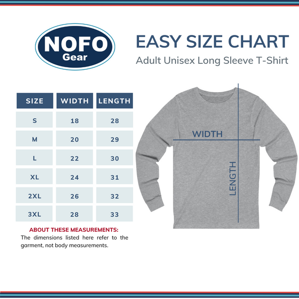 North Fork Long Island Sea & Gull Long Sleeve T-shirt | Adult Unisex | Navy