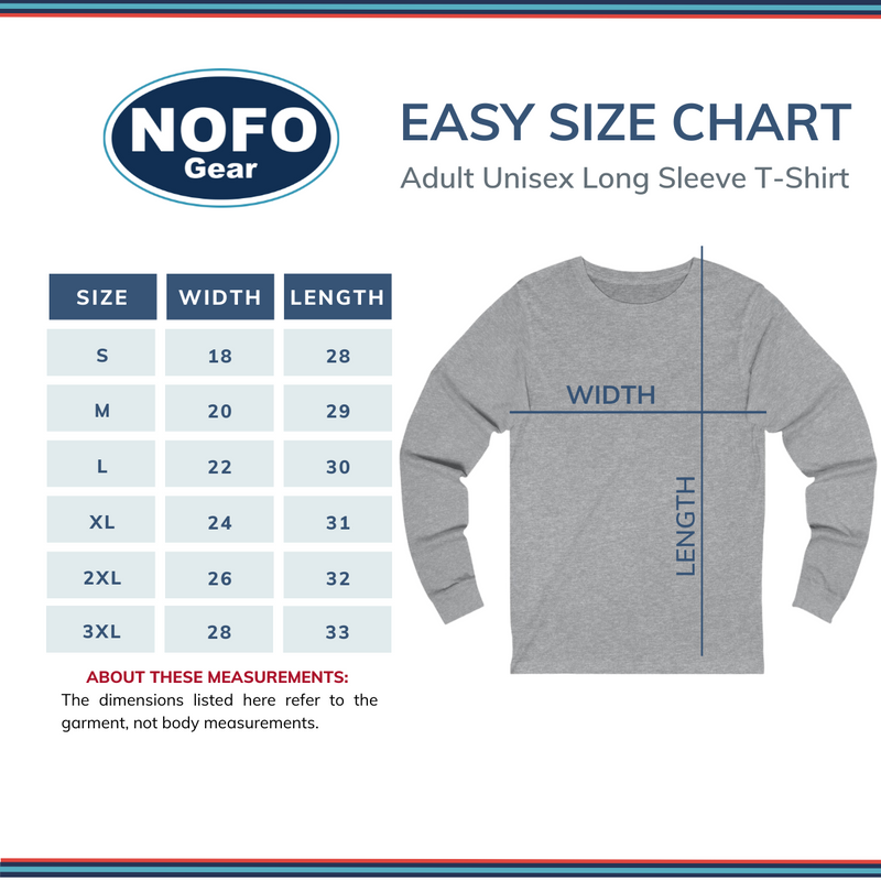Classic North Fork Long Island Long Sleeve T-shirt | Adult Unisex | Athletic Heather