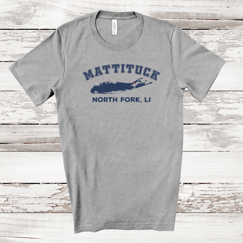 Mattituck North Fork T-shirt | Adult Unisex Athletic Heather