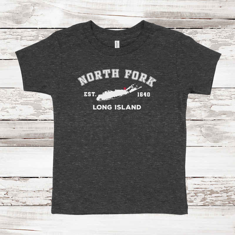 Classic North Fork Long Island Toddler Short Sleeve T-shirt