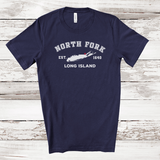 Classic North Fork Long Island T-shirt | Adult Unisex | Navy L