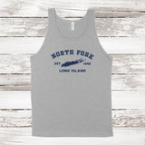 Classic North Fork Long Island Unisex Tank Top Athletic Heather