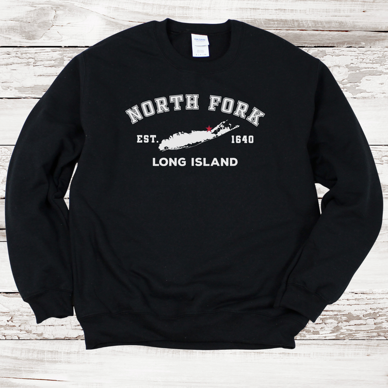 Classic North Fork Long Island Sweatshirt | Adult Unisex