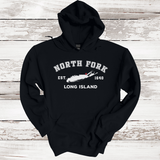 Classic North Fork Long Island Hoodie | Adult Unisex