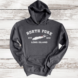 Classic North Fork Long Island Hoodie | Adult Unisex