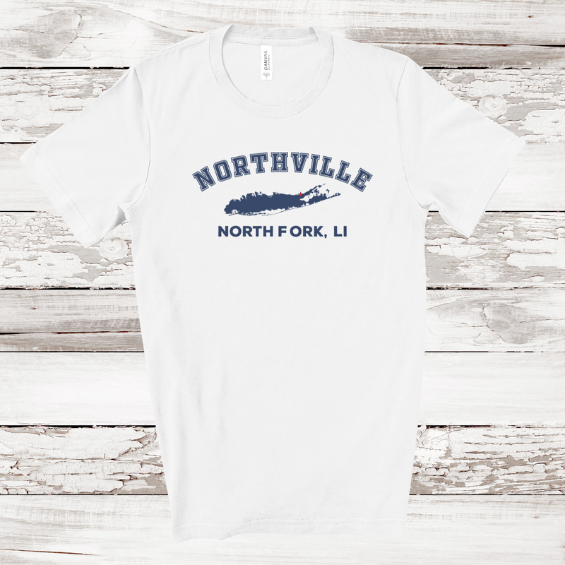 Northville North Fork T-shirt | Adult Unisex White