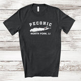 Peconic North Fork T-shirt | Adult Unisex Dark Grey Heather