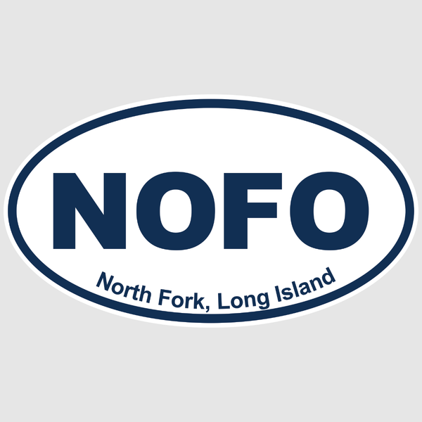 NOFO Car Decal Bumper Sticker - White / Navy